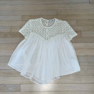 Zara White Blouse XS